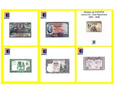 Albumes y Hojas EDIFIL; ILUSTRADAS para BILLETES